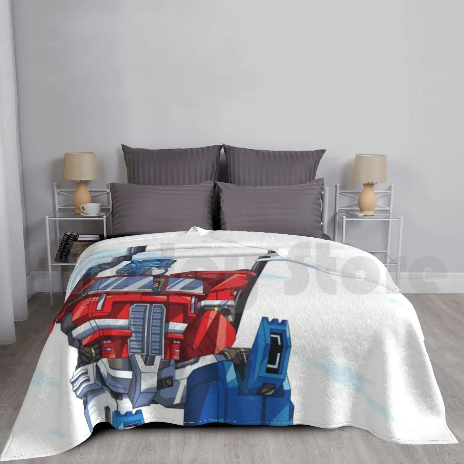 Blanket Fashion Custom Autobots Decepticons Roll Out Mecha Robot Anime Bumblebee Idw Tfs Generation One