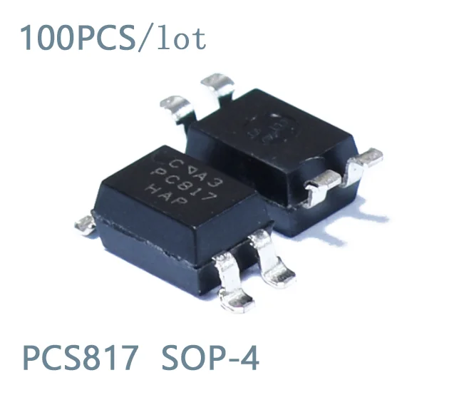 100pcs/lot PC817C DIP4 SOP4 PC817-C DIP SOP PC817 C DP817C EL817C SOP-4 DIP-4 Optocoupler