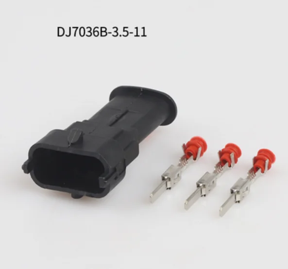 200 sets 3 Pin 1928404074 Seald Automotive Connector Car Fuel Pressure Plug For Wire Connector DJ7036B-3.5-11/21