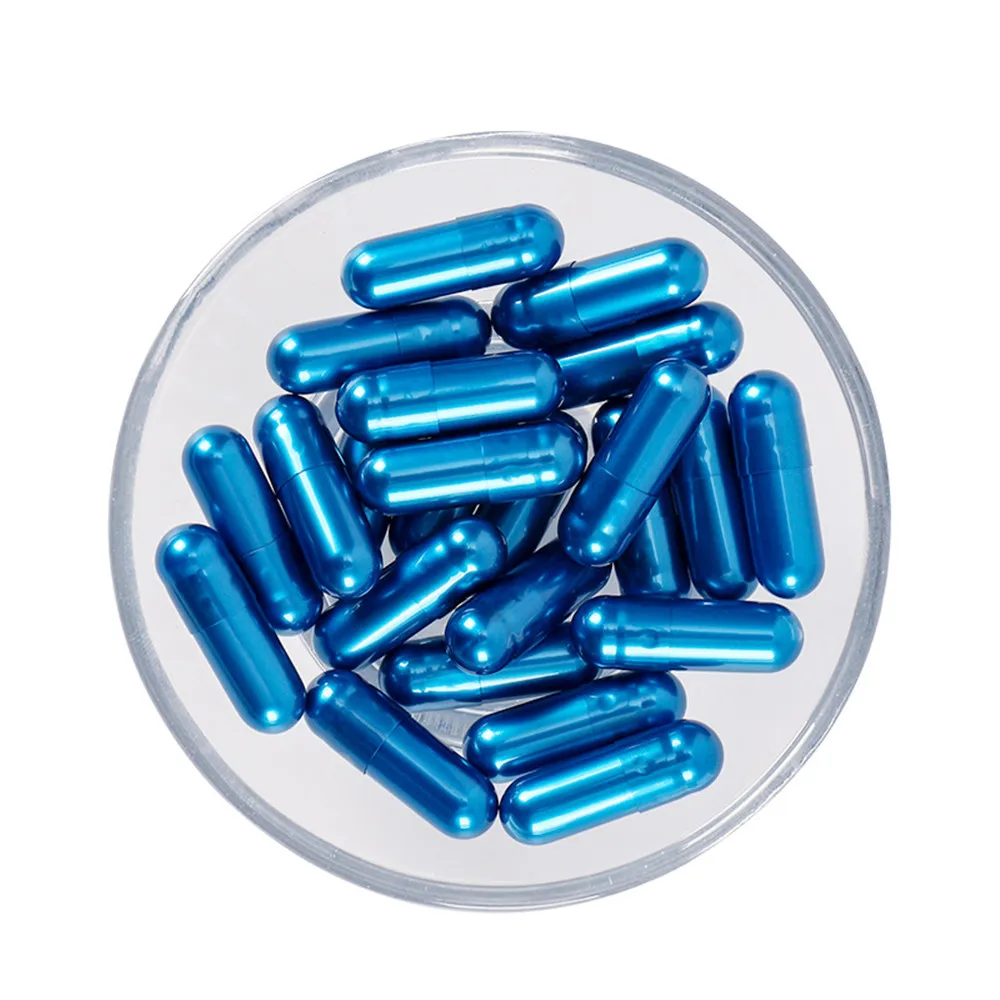 1000PCS 00# Royal Blue Gelatin Empty Capsules, Hollow Gelatin Capsules, Empty Pill Capsule,Medicine Capsule