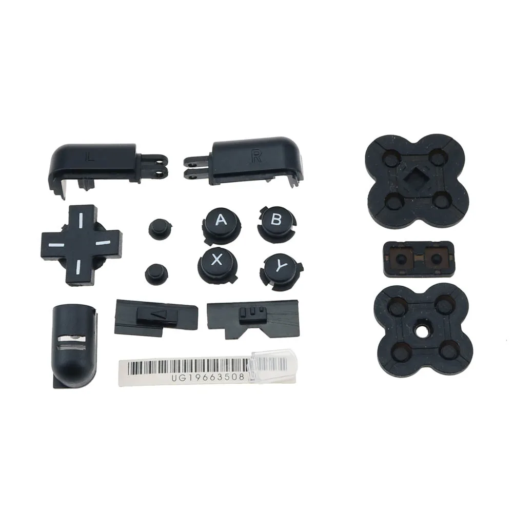 1ชุด Conductive Rubber Pad Pad + ABXY L R D ปุ่ม Pad ชุดปุ่มสำหรับ Nintendo DS Lite สำหรับ NDSL Console ชุดปุ่ม