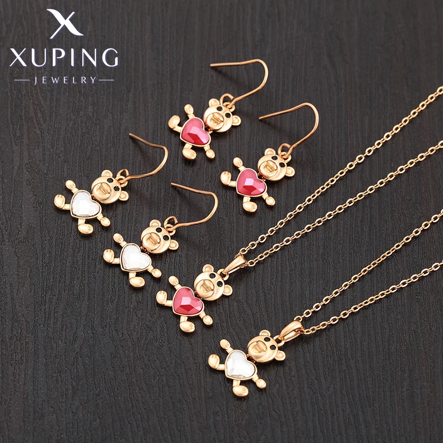 Xuping gioielli nuovo arrivo cristalli Set di gioielli orecchini pendenti misti Color oro regalo ragazza donna