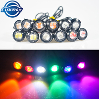 2PCS Drl Led Fog Lights Auto 18MM Eagle Eye Car DRL Running Lights For Cars 5630 2SMD 12V 2W Tail Lamp Waterproof Reverse Lamp