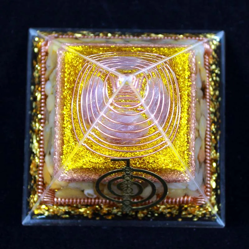 Meditation Orgone Pyramid Amethyst Crystal Crystal For Buddha Orgone Energy Generator Orgonite Pyramids Reiki Healing