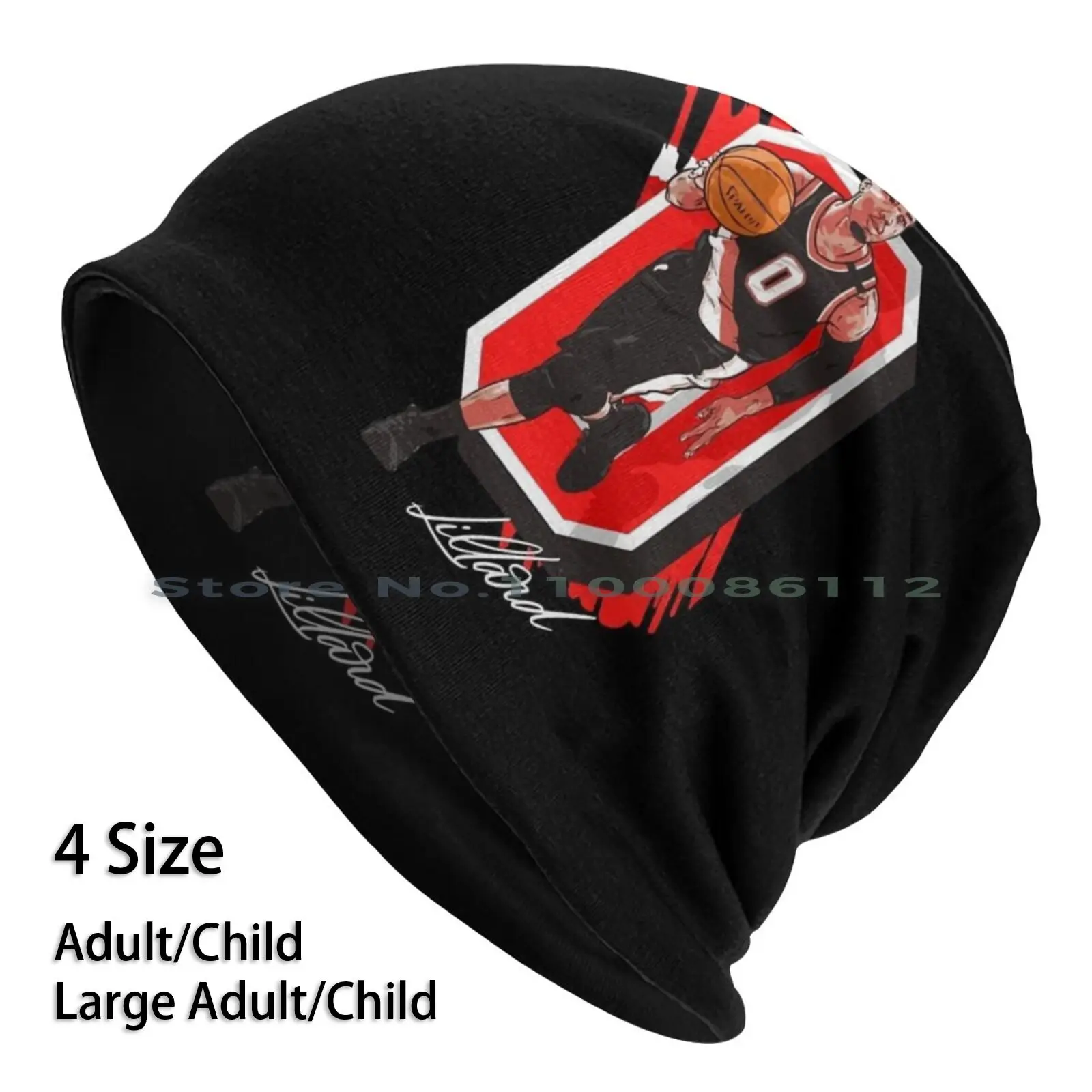 Zero Lillard Beanies Knit Hat Damian Portland Trail Running Blazers Player Rip City Brimless Knitted Hat Skullcap Gift Casual