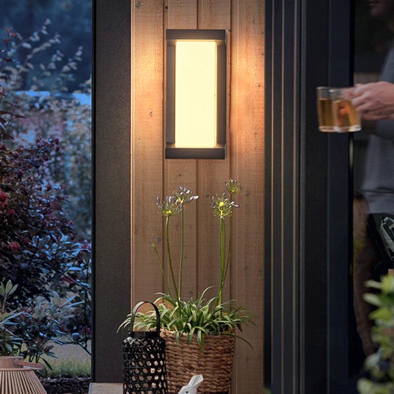 Lámpara LED de pared para Patio, jardín, balcón, candelabro, sala de estar, comedor, dormitorio, pasillo