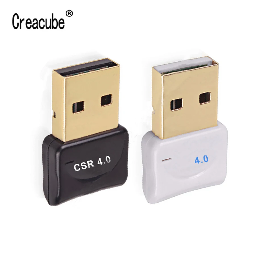 Creacube Mini Bluetooth-Compatible 4.0 USB Adapter Dongle Wireless Receiver Transfer for Laptop PC Desktop