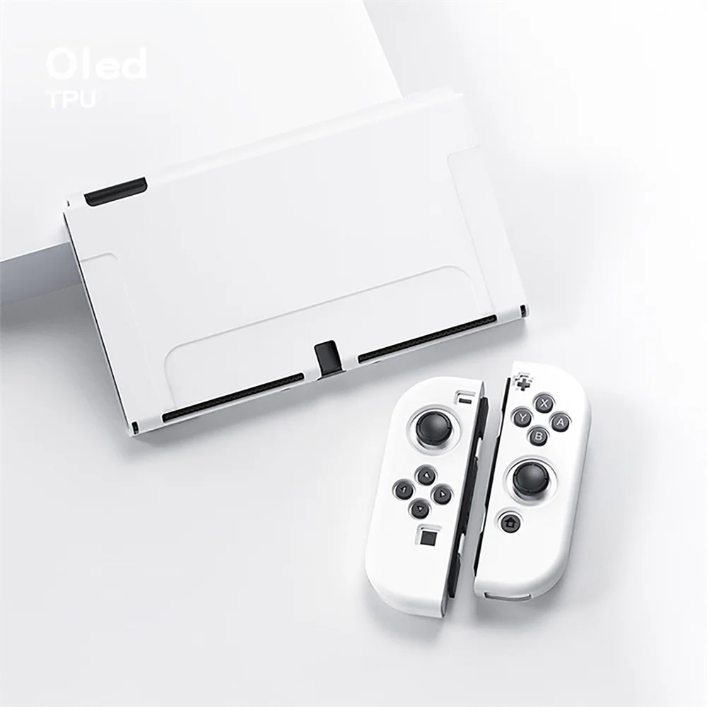 Matte TPU Protective Sleeve Protective Case Anti-Dust Shell for Switch OLED