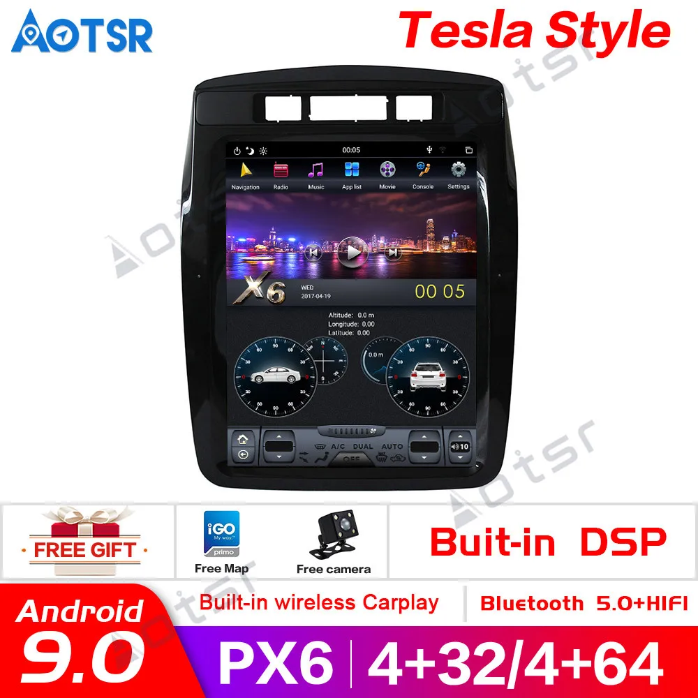 

Автомобильный DVD GPS-навигатор в стиле tesla для Volkswagen Touareg 2010-10,4, Автомобильный мультимедийный плеер, радио, дюймов, Android-магнитофон