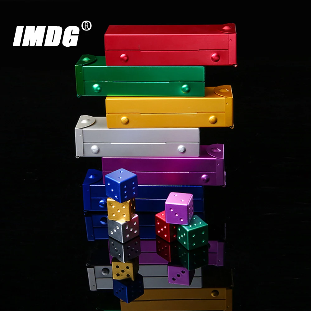 5pcs/pack New Colorful Aluminum Alloy Metal Dice 16mm Square Corner High Quality Boutique Game Dice