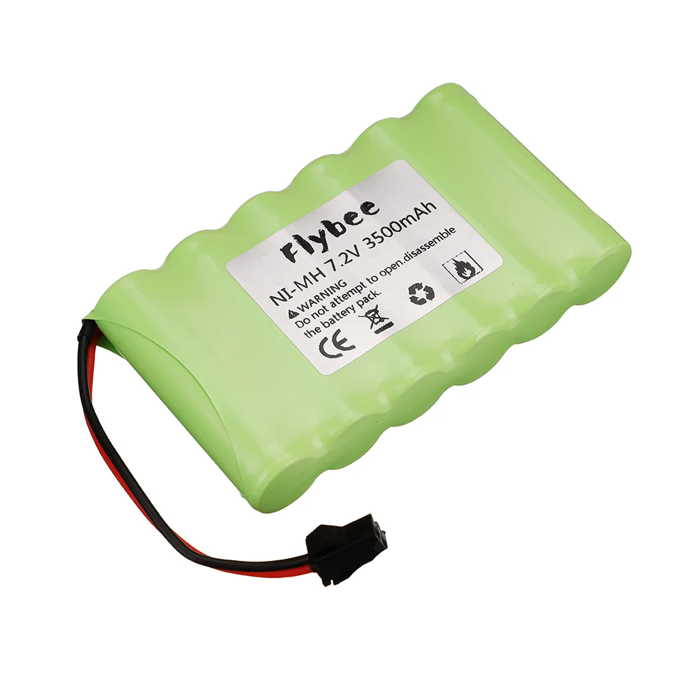 7.2 V 3500Mah Ni-Mh Aa Oplaadbare Batterij Sm Plug Met Lader Voor Rc Auto Rc Vrachtwagen Rc Boot Rc tanks Upgrade 7.2 V 3000 Mah