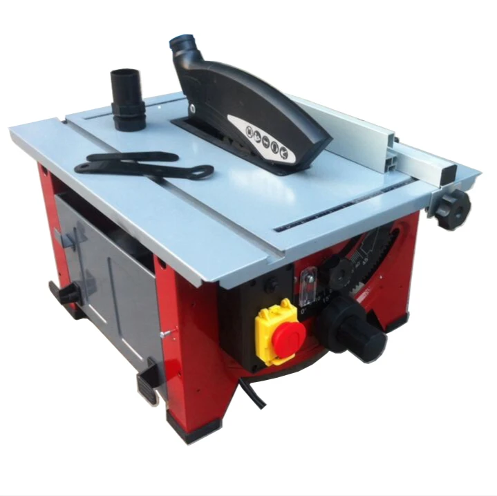 Sierra de mesa de carpintería deslizante JF72101/220, 72102mm, sierra eléctrica de bricolaje de madera, ajuste de ángulo Circular, sierra de reconocimiento Skew, 210 V