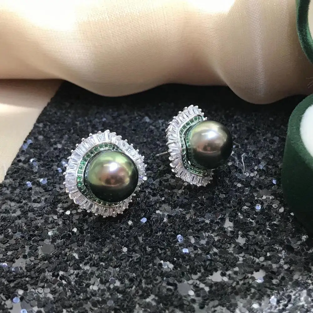 

925 Sterling Silver Stud Earrings Findings Settings Base Mountings Parts for Pearls Agate Crystal Stones Jade 5pairs/lot