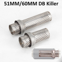 51mm 60mm Universal DB Killer Catalyst Slip On Motorcycle Silencer Noise Sound Exhaust Moto Escape Muffler