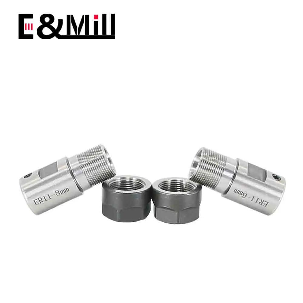 C16 ER11 Tự Làm Đế Động Cơ Dụng Cụ ER Bài Con Quay 3.175Mm 4 ~ 10Mm Cho ER Dụng Cụ collet Chuck Hạt Cờ Lê Khắc