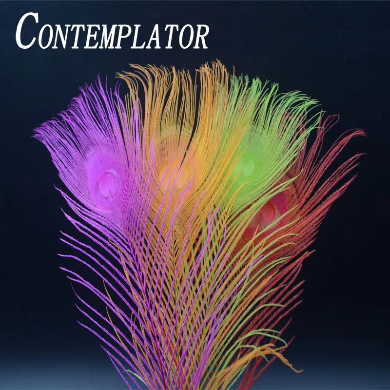 8optioanls Colors 10pcs Peacock Tails Making Dries or Wet Flies Fly Tying Materials Peacock Feathers Quill Bodies Salmon Flies