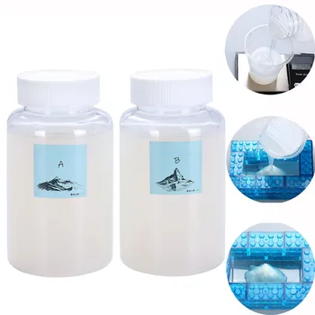 シリコンジュエリーモールド,液体ゴム1:1,UV硬化,クラフトおよびDIY用,便利