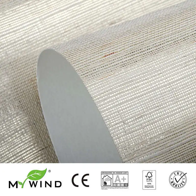 MYWIND Grasscloth  Wallpaper Luxury Interior Design Materials Home Decoration Modern Wall Heat Insulation Mural Wallcoverings