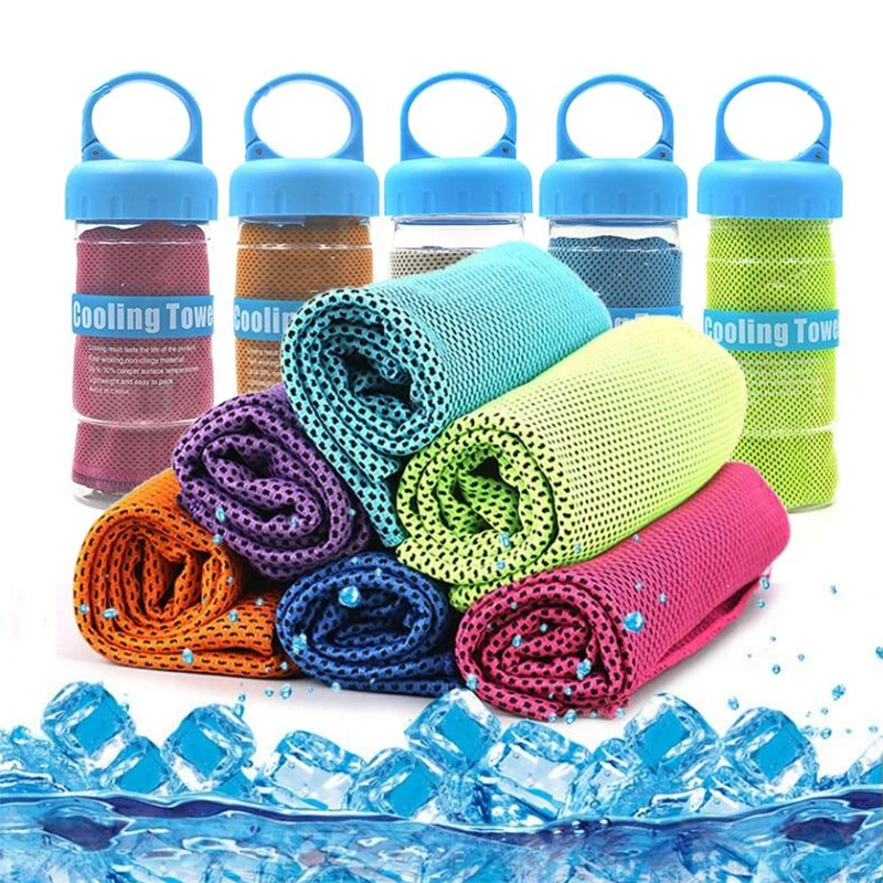 

Sport Cooling Towel Microfiber Cool Ice Face Towels For Gym Swimming Yoga Running 30x100cm Quick-Dry Sweat Towels