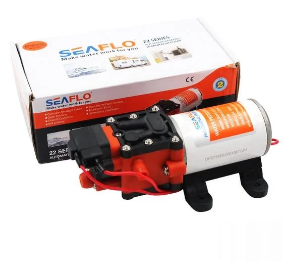 SEAFLO 24V SFDP2-013-100-22 High Pressure Water Pump 100PSI 1.3 GPM Diaphragm Pump