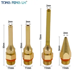 34x2.0mm 50x2.0mm 50x3.0mm 70x2.0mm 열 용융 글루 건 노즐, 핫 글루 건 노즐 접착 도구 입 범용