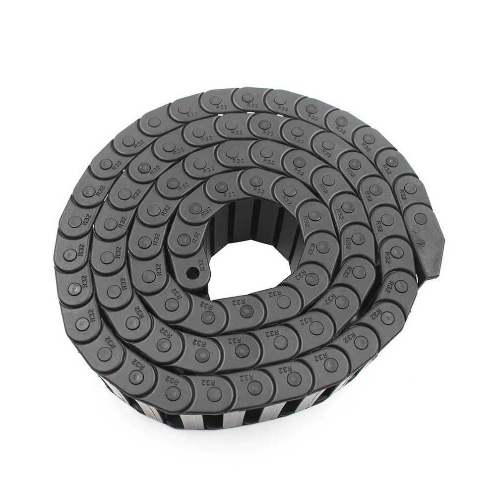 1 Meter Cable Drag Chain Wire Carrier with End Connectors Transmission Drag Chain For CNC Router Machine Tools 3D Printer Parts