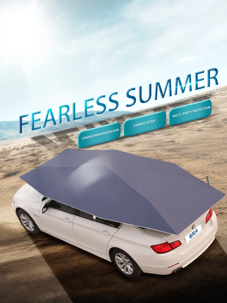 Auto Sunshade Full-automatic Moving Canopy Intelligent Remote Control Vehicle Clothing Hood Folding Canopy Roof Summer SUV Cover