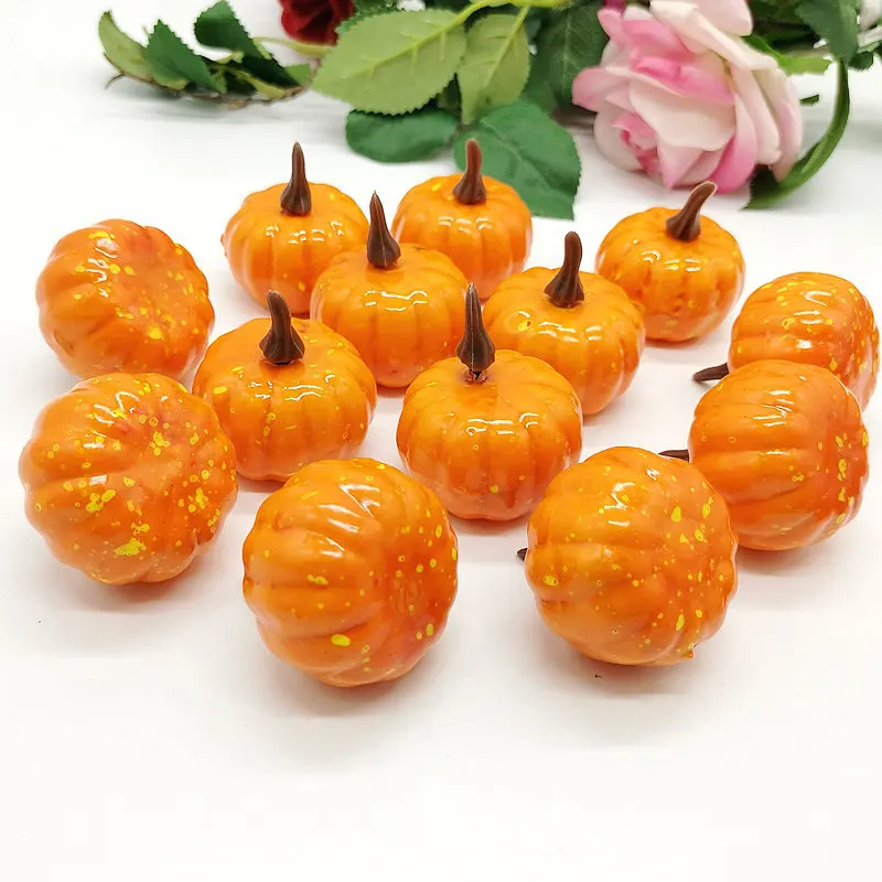 Halloween Artificial Pumpkin Decoration Fake Simulation Vegetable Halloween Decorations for Home Halloween Props DIY Crafts