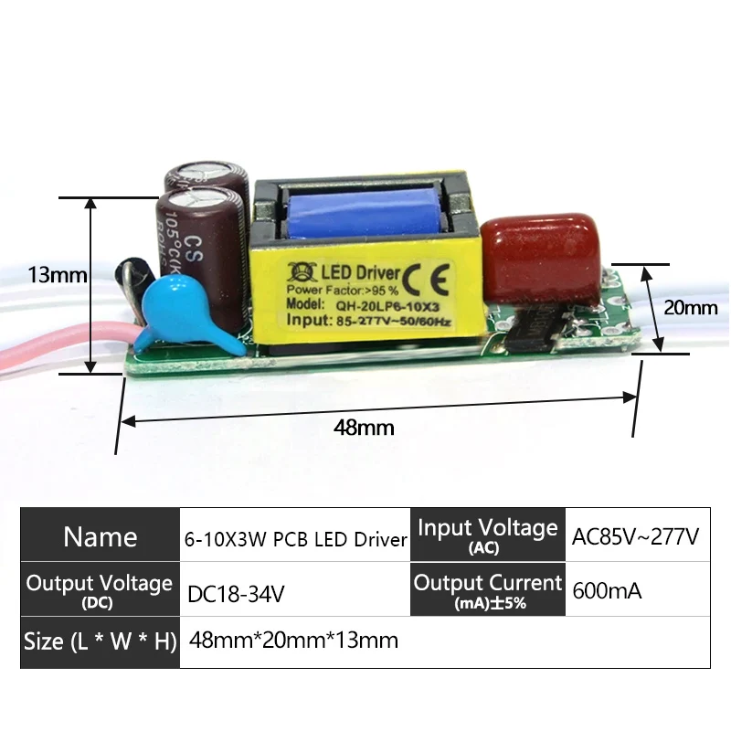 10pcs 3W LED 400nm-840nm Full Spectrum Beads Chip 45mil 700mA Plant Lights 20mm Board With 6-10X3W Inside or External Driver