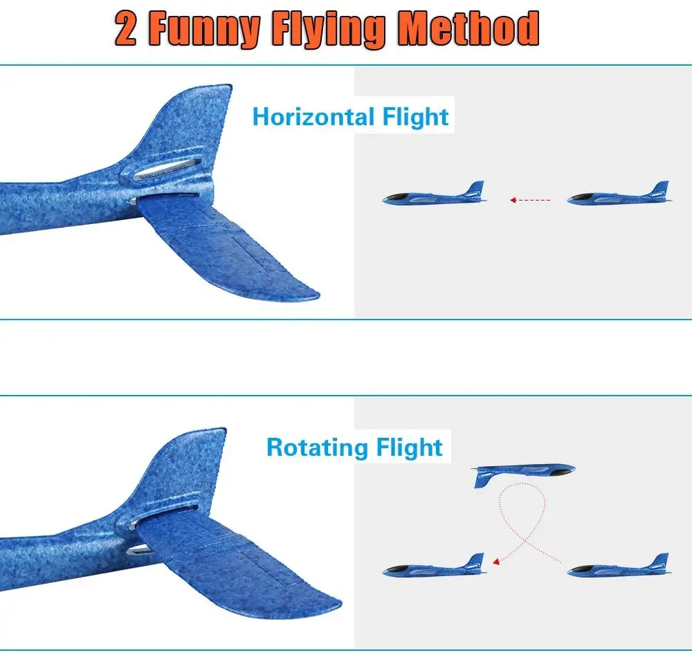 36cm Hand Throw Airplane EPP Foam plane Launch fly Glider Planes Model Aircraft Outdoor Fun Airplane Toys for Children Kids Game