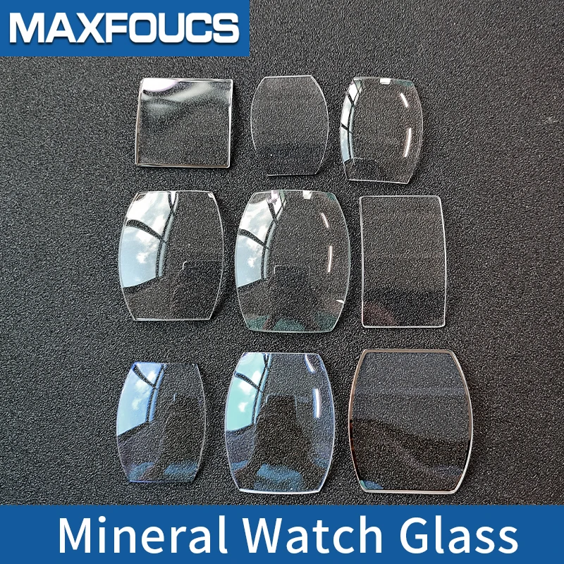 FM Square Mineral Glass 8880 5850 6000H 5002 Watch Crystal Double Single Bridge  For Franck White Watches Replace Repair Parts