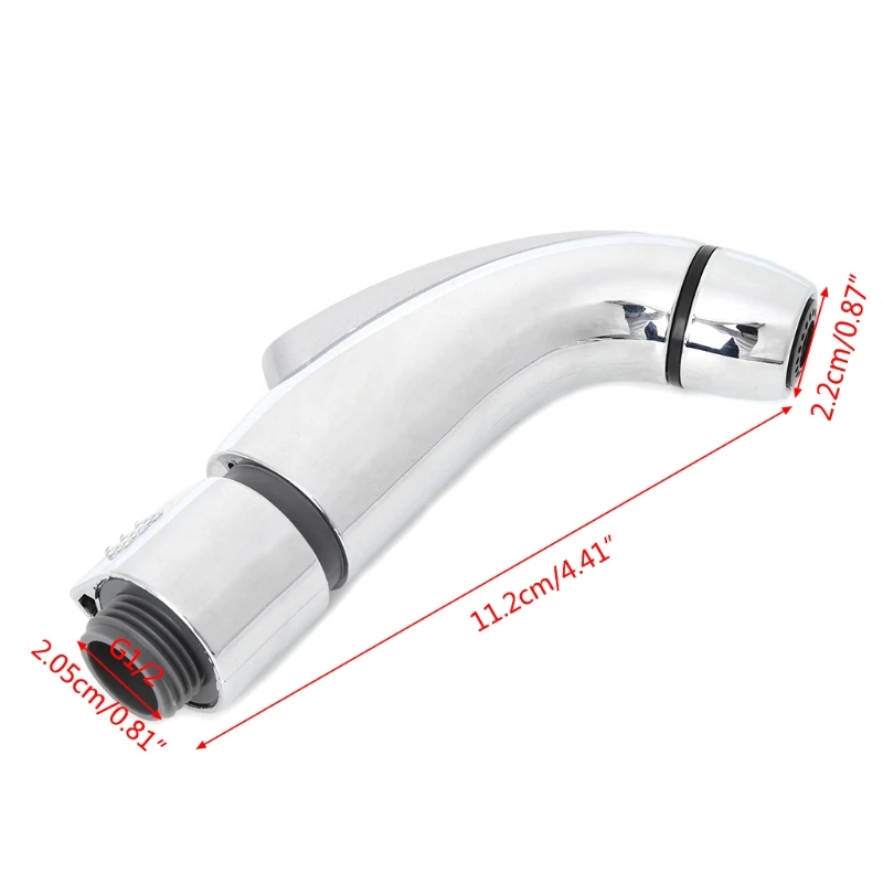 Chrome ABS Toilet Handheld Bidet Sprayer Shattaf Cloth Diaper Anal Enema Shower Head