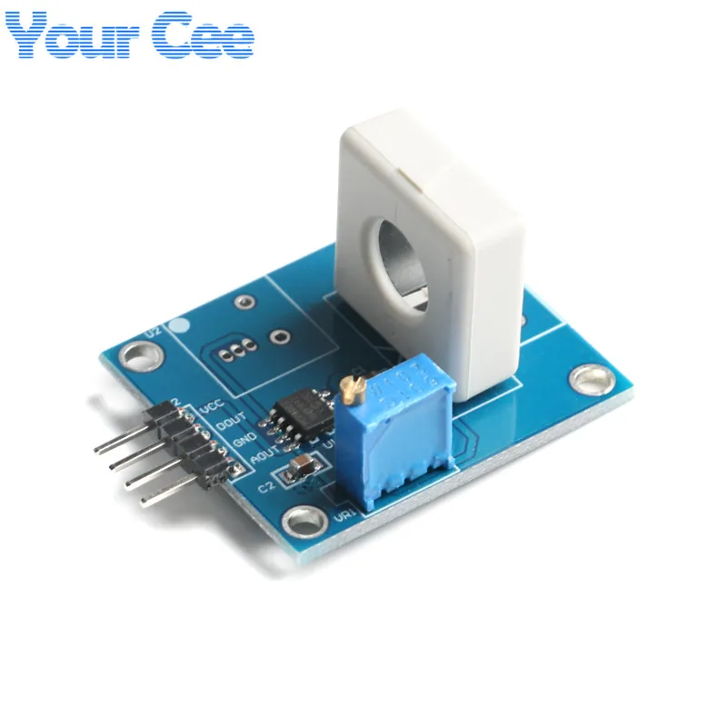 WCS1800 Hall Current Detection Sensor DC 5V 35A Short Circuit Overcurrent Detector Protection Module