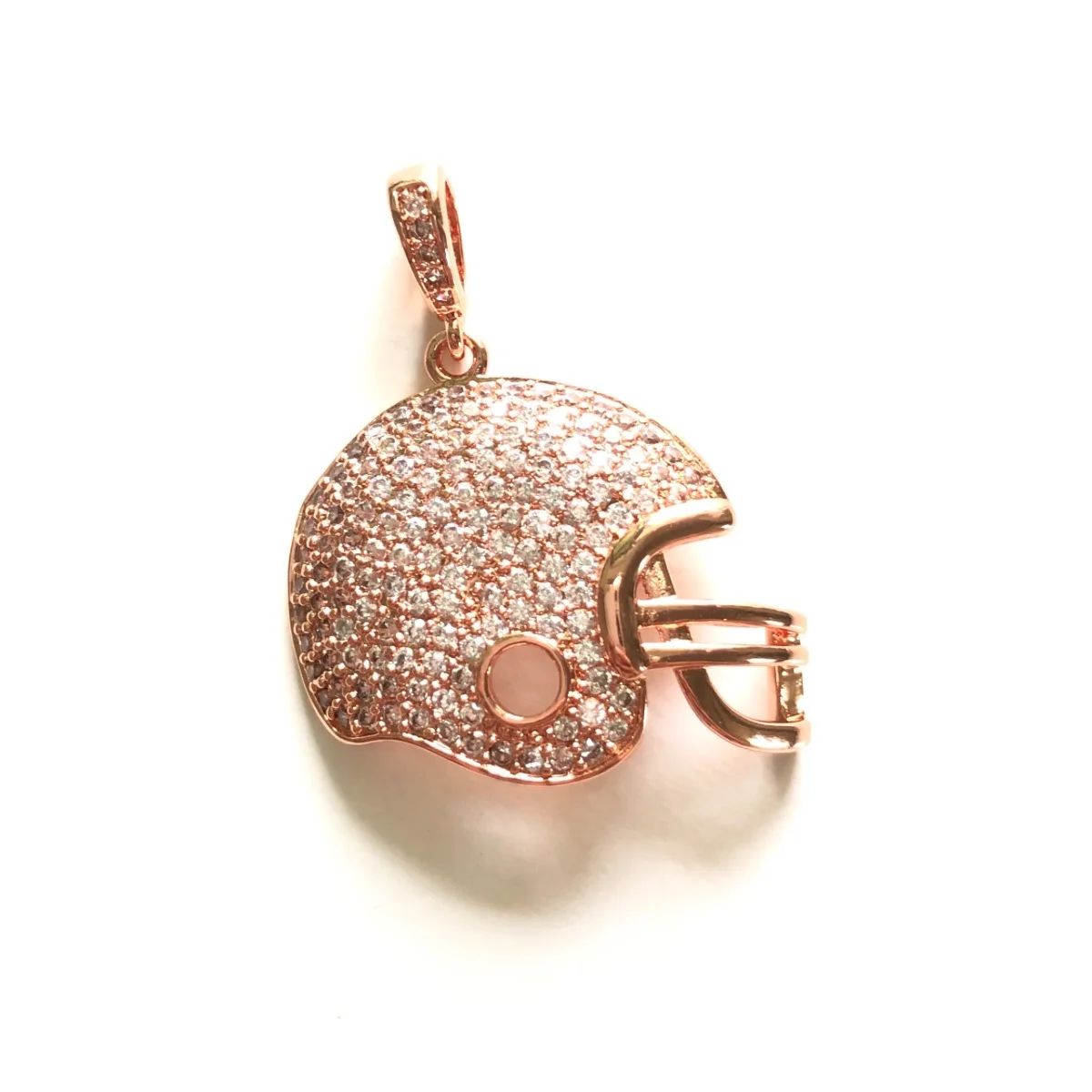 5pcs American Football Helmet Charm Pendants for Bracelet Necklace Making Super Bowl Sports Jewelry Handmade Craft DIY Accessory