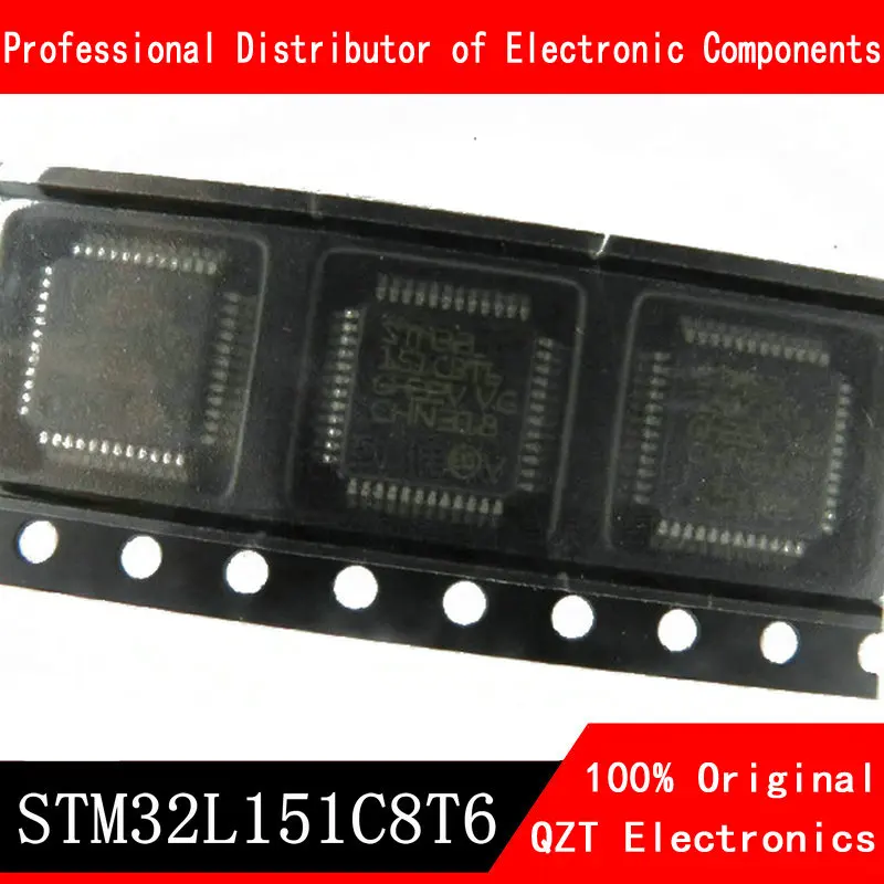 5pcs/lot new original STM32L151C8T6TR STM32L151C8T6 STM32L151 STM32L 151C8T6 TQFP-48 microcontroller MCU