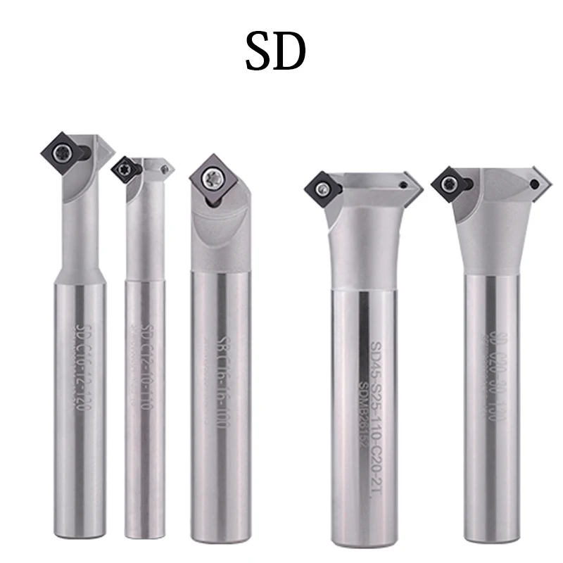 SD Chamfering Milling Cutter 45 Degree C12-10-110 C20-20-130 Lathe Tools Carbide Inserts SPMW SDMB CNC Endmill Machine Engraving