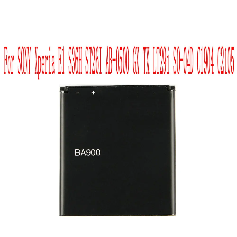 High Quality 1700mAh BA900 Battery For SONY Xperia E1 S36H ST26I AB-0500 GX TX LT29i SO-04D C1904 C2105 Cell Phone