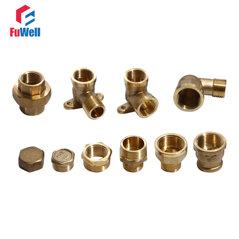 

Copper Water Pipe Fitting Different Types Straight Elbow Pipe Joint 20mm 25mm 1/2'' 3/4'' Water Oil Gas Pipe Fitting Plug