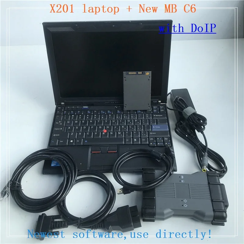 

2024 New Release mb star c6 support DOIP/CAN xtry diagnosis tool ssd software 90%New laptop x201 i7 8g better than mb star c4 c5