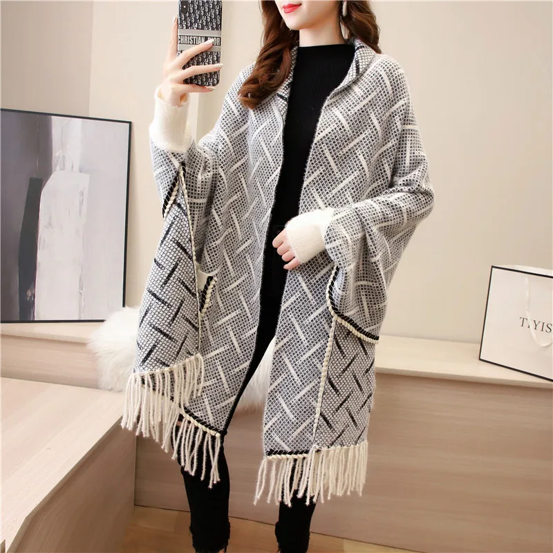 

Oversize Wrap Chal 2021 New Pashmina Shawls Cape Soft Poncho Lady Artificial Cashmere Muffler Mujer Bufanda Autumn Warm Echarpes