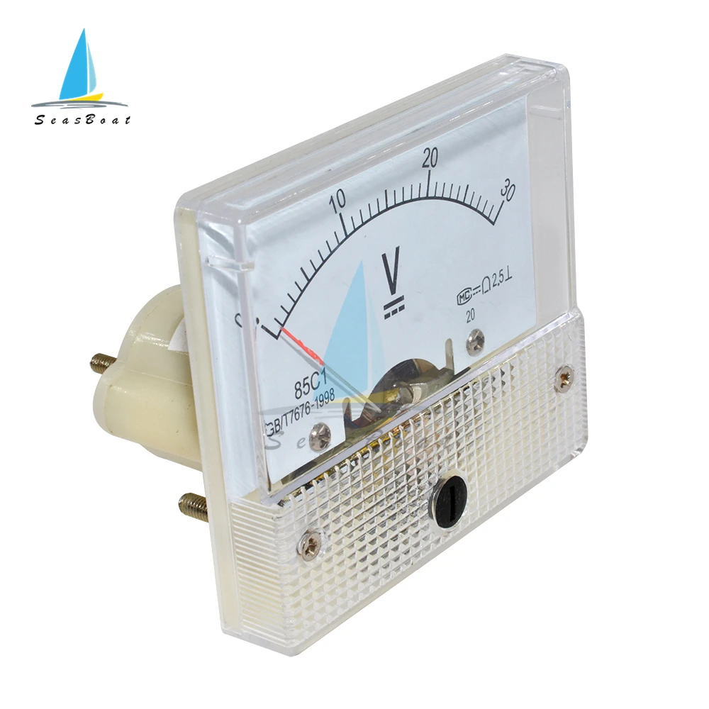 85C1 DC Analog Panel Voltmeter Ammeter Amp Volt Meter Gauge 30V 50V 5A 10A Analog Current Voltage Meter