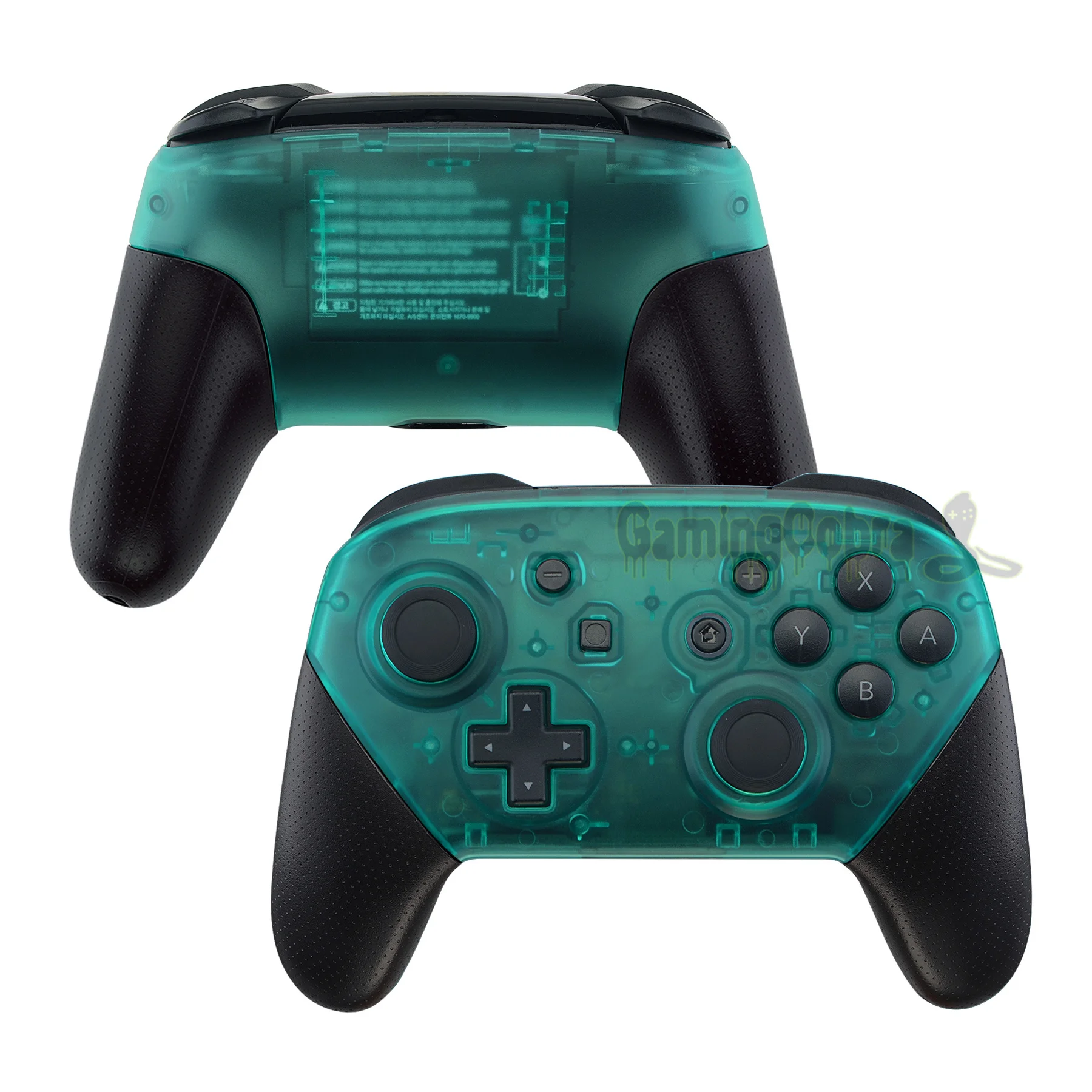 eXtremeRate Emerald Green Custom Faceplate + Backplate Repair Parts with Tools for NS Pro Controller