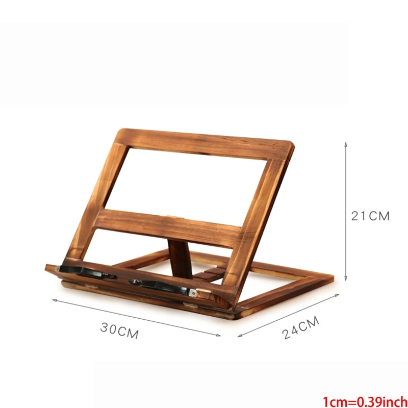 Faltbare Rezept Buch Stehen, Holz Rahmen Lesen Bücherregal, Tablet Pc Unterstützung Stan QX2B