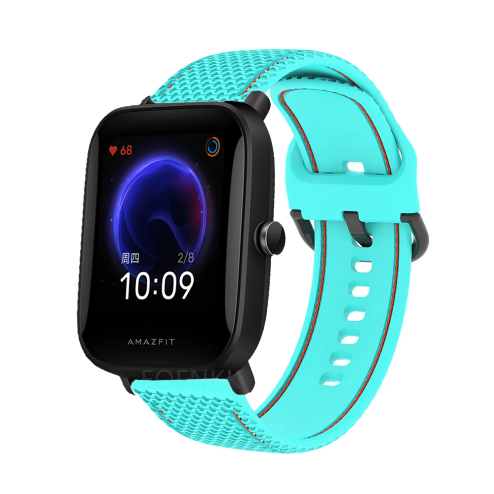 สําหรับ Amazfit Bip U/U Pro สมาร์ทนาฬิกาสําหรับ Xiaomi Amazfit GTS 2/2e/2 Mini/GTR 42 มม./Bip lite/S สายรัดข้อมือ 20 มม.เข็มขัด