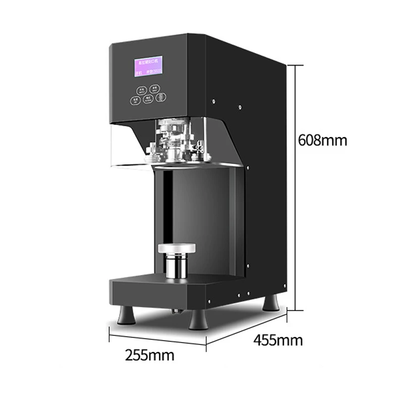 Scelleuse intelligente commerciale 370W, Machine à sceller les canettes de bière, rotative et entièrement automatique