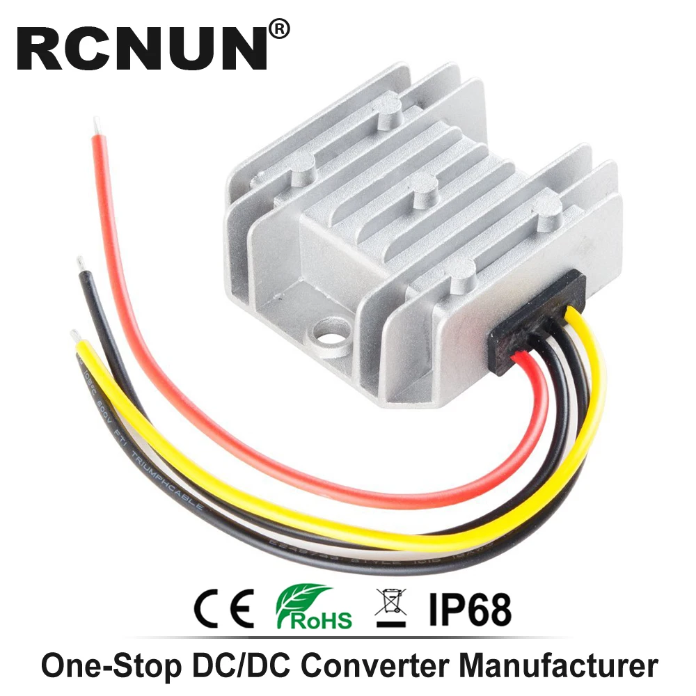 Waterproof 12V to 48V 2A 96W DC to DC Boost Converter 12V-48V DC-DC Step Up Car Power Converters Regulators CE RoHS