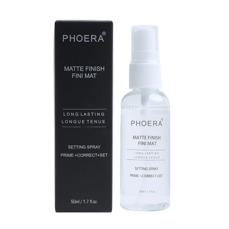 PHOERA Makeup Matt Bottle Setting Spray Moisturizing Oil-control Long Lasting Natural Makeup Fix Foundation Make Up Spray FW65