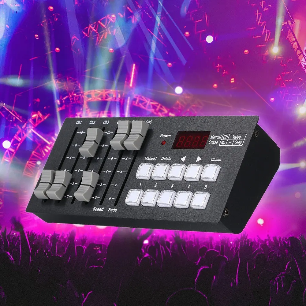 DC7-9V 0.2W Mini DMX512 Console Stage Light Built-in Controller Drop shipping