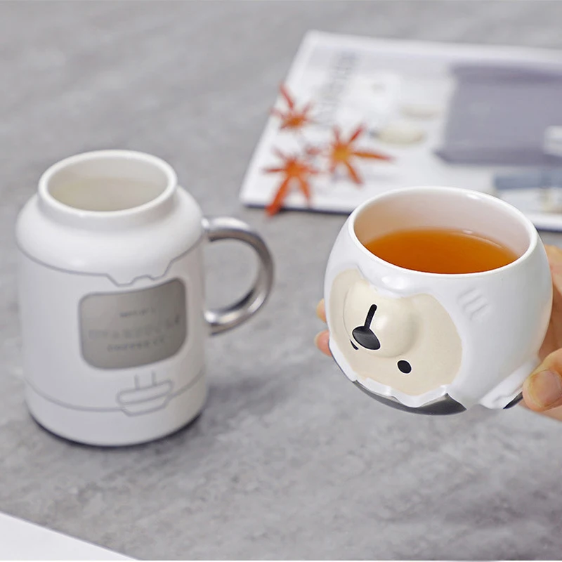 القهوة الحليب عصير الشاي النبيذ الإبداعية درينكوير أكواب كوب جديد رائد الفضاء كوكب أكواب الكرتون أكواب سيراميك صديقها صديقة الهدايا