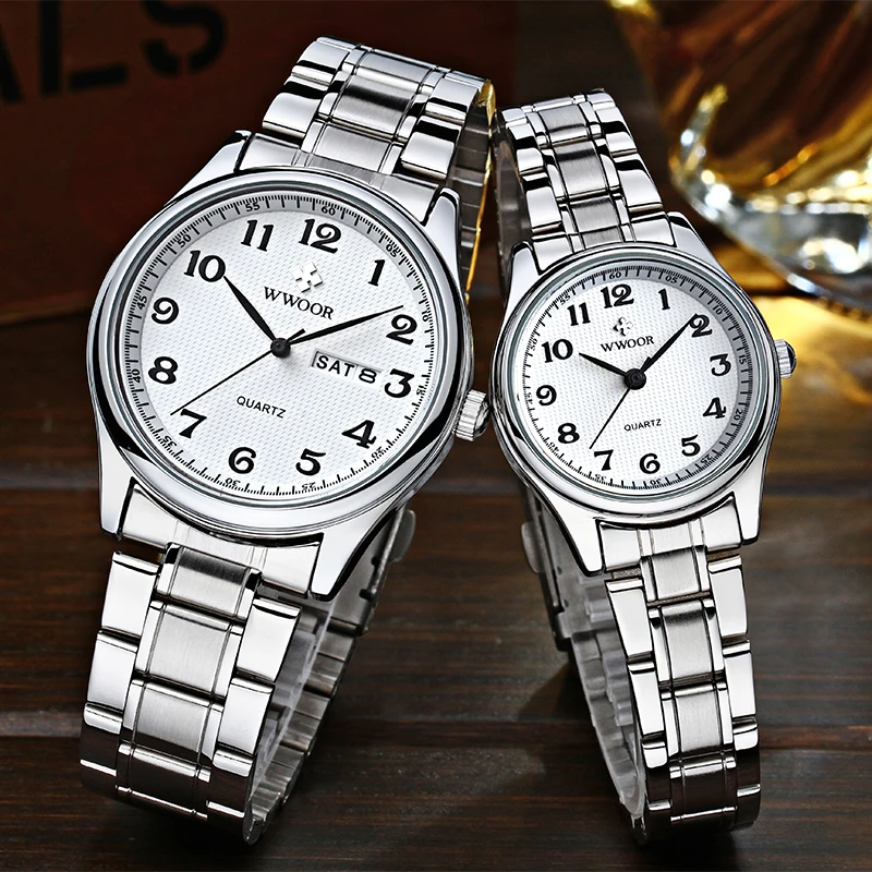 WWOOR Watch Women fashion Designer Style Quartz Casual Ladies Wrist Watch arabic numerals Small Bracelet Watches Stainless Steel